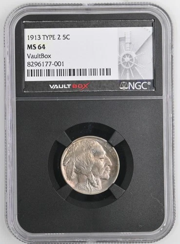 1913 TYPE 2 5C NGC MS64 VaultBox Horizon Sunset Toned Toner