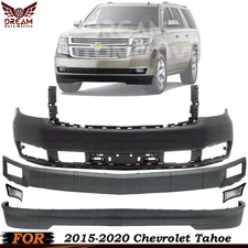 Front Bumper Cover & Lower Grille For 2015-2020 Chevrolet Tahoe