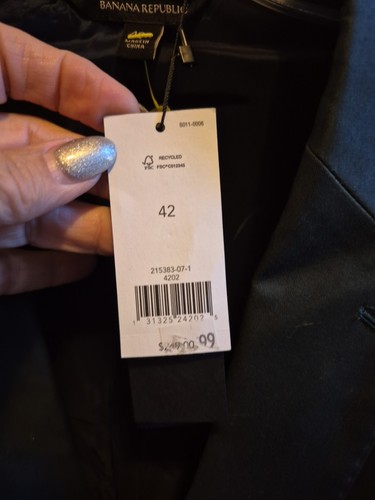 Banana Republic Rapid Movement Blazer Slim Fit 42R NWT - Picture 4 of 11