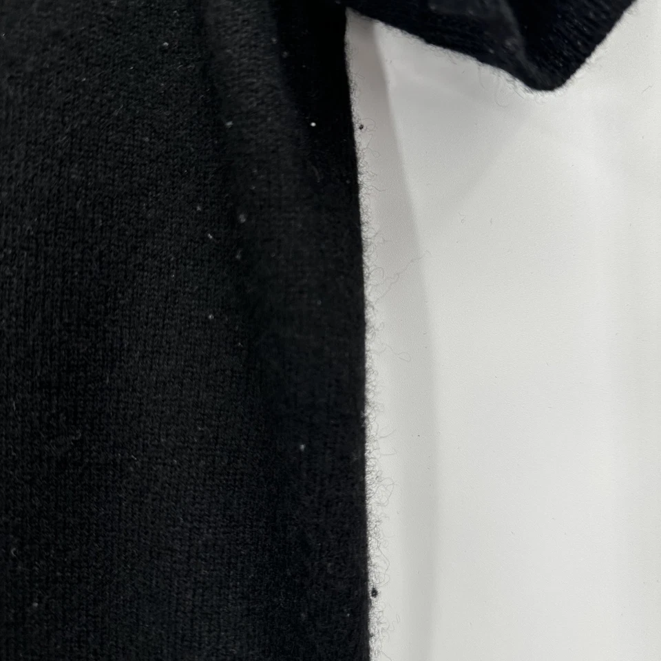 Neiman Marcus Sweater Womens Small Cashmere Short Sleeve Crewneck Classic - Image 3 of 4