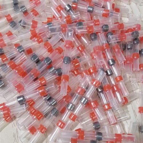1000 Stück Lötdichthülse 22-18AWG Drahtverbinder Wärmeschrumpf Stoßklemmen
