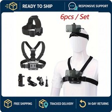 Action Camera Accessories Kit Head  Chest Strap Mount for GoPro DJI Insta360