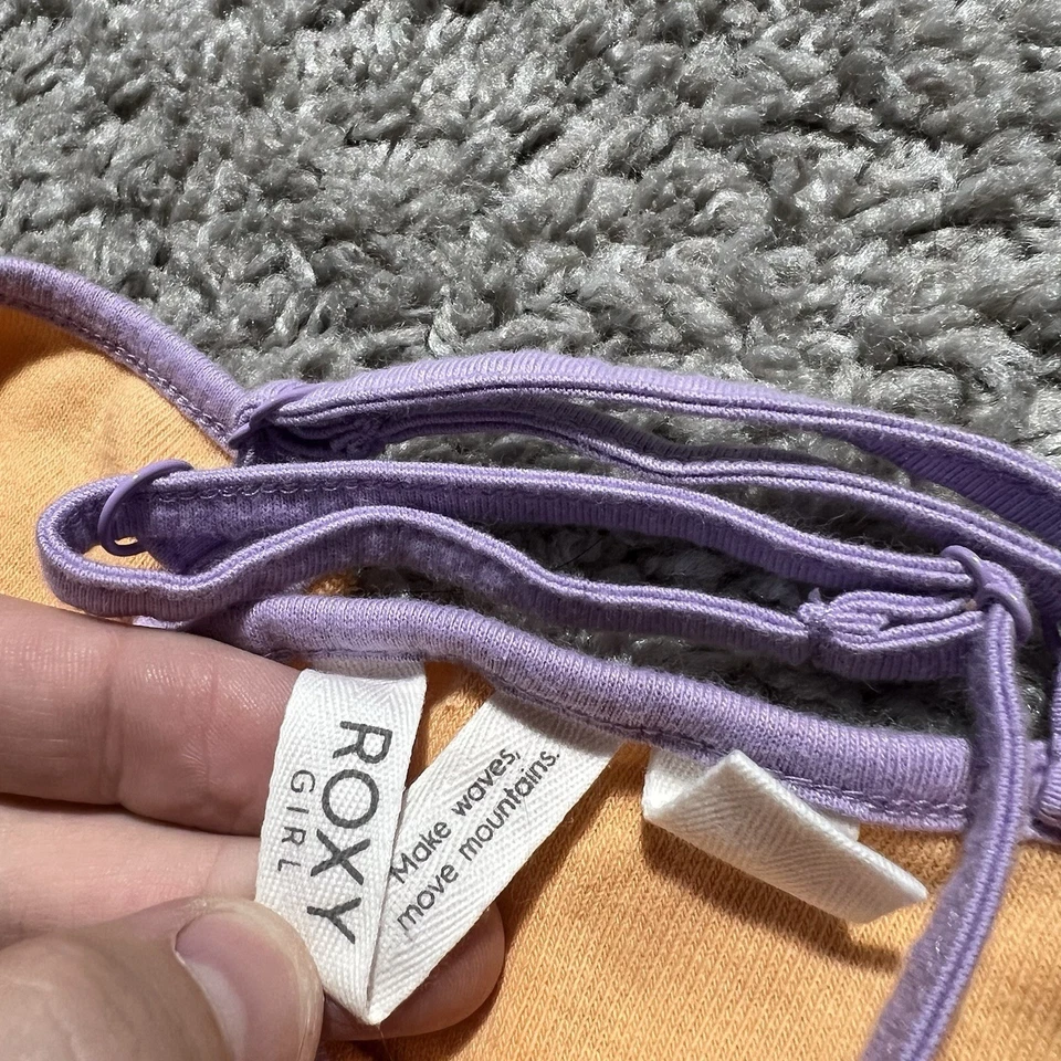 Mono Roxy Girl Vintage Y2k Terry Tela Mameluco Naranja Mediano 10 Playa Surf Foto 4 de 4