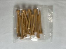 New Hurricane Golf 2 3/4" Natural Wood Golf Tees 15 Count Package