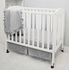 American Baby Company Heavenly Soft Minky Dot 3-Piece 3 Piece Set, Grey