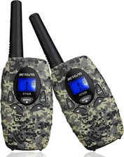Cool Camo Walkie Talkies for Kids - Perfect for Outdoor Adventures! 2 Pack