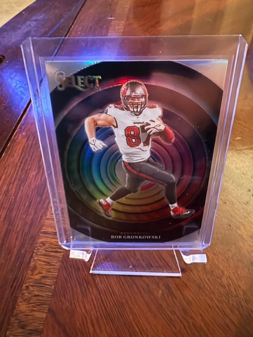2023/24 SELECT FOOTBALL ROB GRONKOWSKI GRONK COLOR WHEEL CARD SSP CASE HIT BUCS