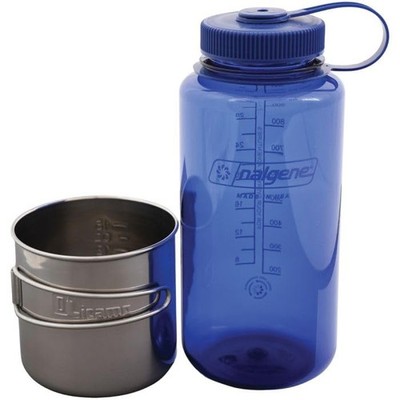 Space Saver Cup Nalgene Sustain Tritan BPA-Free 32oz Wide Mouth Water Bottle ...