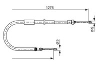 Bremsseil Seilzug Feststellbremse Bosch 1 987 477 938 FüR Modus Renault FP0C 16V