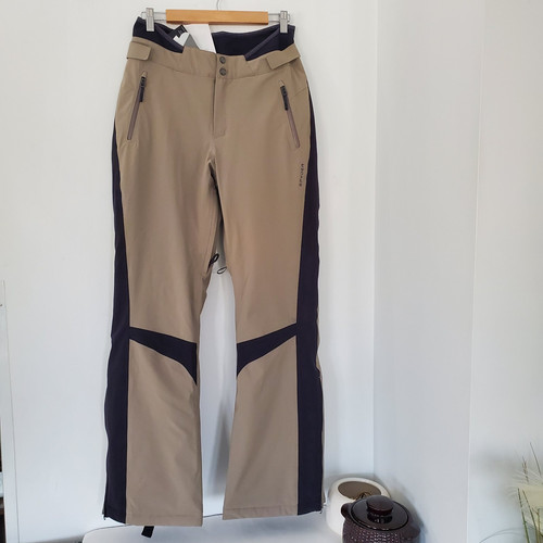 SPYDER Women Echo Insulated Ski Snowboard Pants Size 12 NWT Cashmere w/Black - Picture 1 of 21