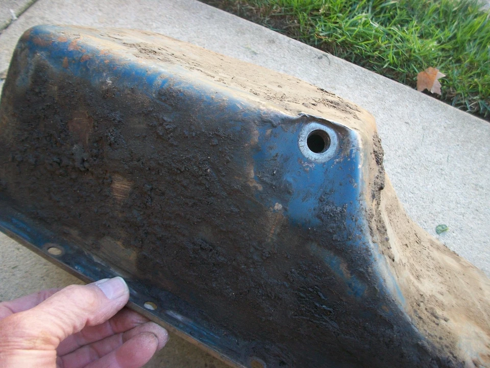 Ford Thunderbird Landau Galaxie 1966 raro 352 360 390 427 428 cárter de aceite usado Foto 4 de 4