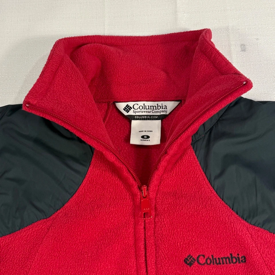 Женская флисовая куртка Columbia Sportswear на молнии темно-розовая размер S - Изображение 2 из 4
