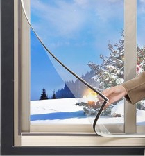 Window Insulation Kit Transparent Shrink Fit Double Glazing Film Draught Exclude