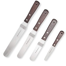 PUCKWAY Offset Cake Icing Spatula Set 4 inches, 6 8 10 inches