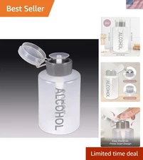 Modern 9oz Clear Bottle Pump Dispenser - Ideal for All Liquid Essentials