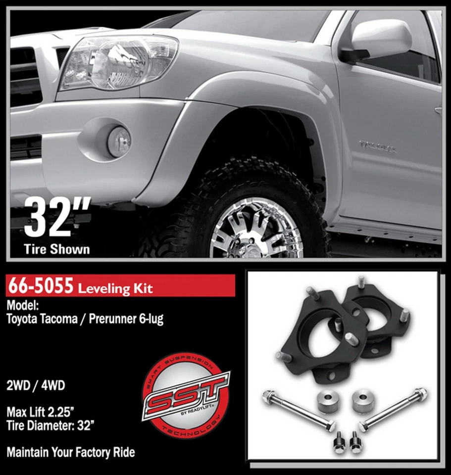 Комплект для выравнивания передней части ReadyLift 2,25 дюйма для Toyota Tacoma 6-Lug 2005-2023 - Изображение 2 из 2