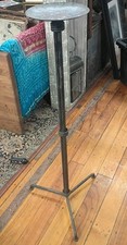 Antique Wrought Iron Smoker’s Stand Ash Stand Tripod Base Industrial 37” Tall Antique Wrought Iron Smoker’s Stand Ash Stand Tripod Base Industrial 37” Tall - Image 1