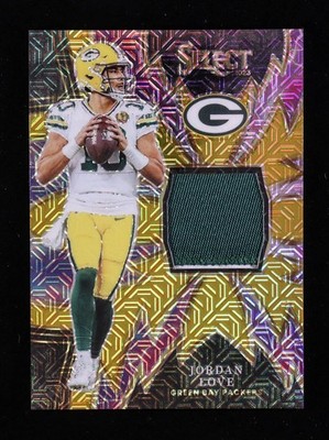 JORDAN LOVE 2023 Panini Select Sparks ''Prizm Gold Materials'' (PACKERS) #8 of 10!