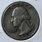 1957-D Washington Quarter 90% Silver F/VF as Pictured
