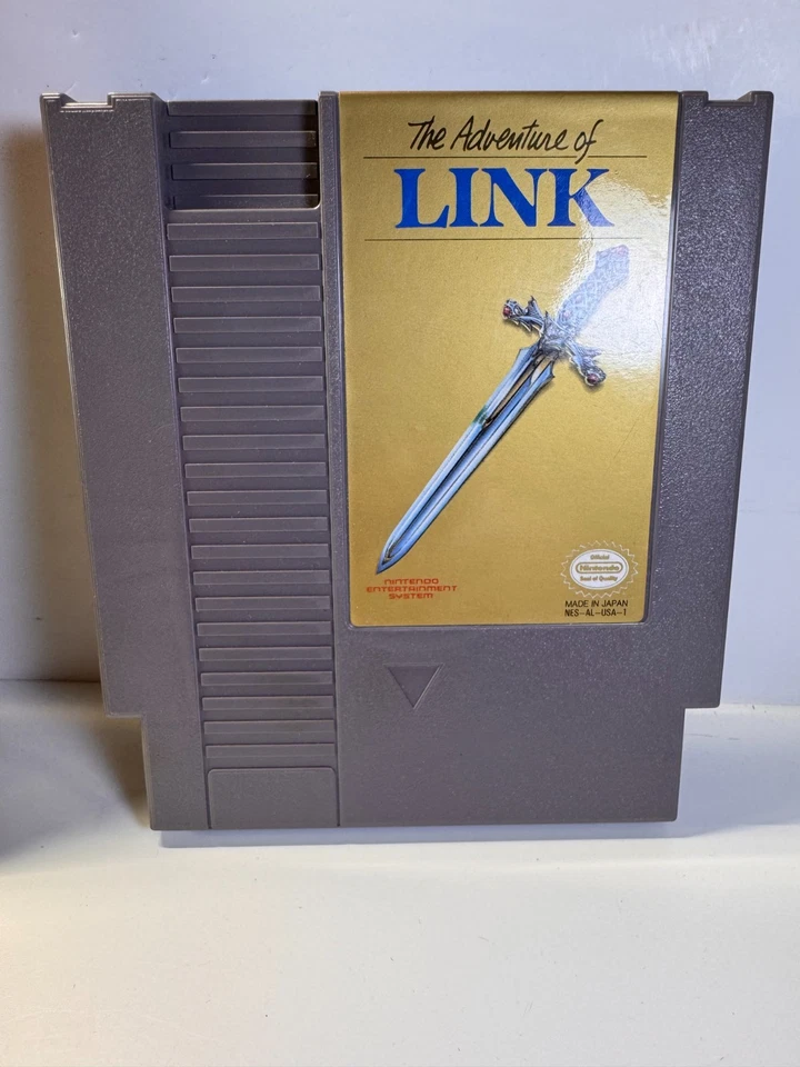 Zelda II Adventure of Link Classic Series GRAY (Nintendo NES 1988) CIB NO MAP - Image 2 of 4