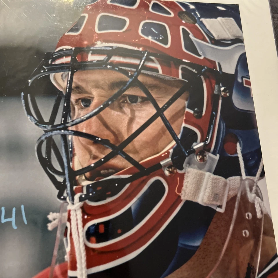 Foto autografiada de Jocelyn Thibault Montreal Canadiens 8x10 - Certificado de autenticidad Foto 3 de 3