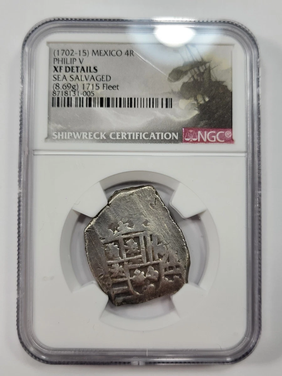 4 Reales Shield-Type Cob Colonial Mexico Coins (Pre - 1821) for