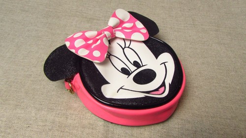 Disney s Small Cross-Body Pink Polka Dot Minnie Mouse Bag_
