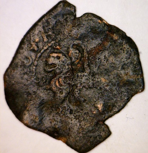 1600 's PIRATE Era Spanish Colonial Treasure Coin 1c START NR AUCTION