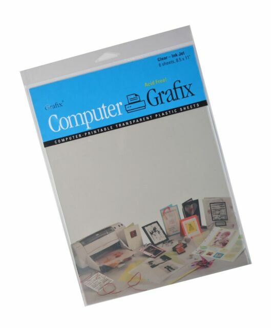 computer printable transparent plastic sheets