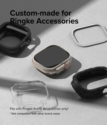 Pour Apple Watch Ultra 2, Ultra protection d'écran 49 mm | verre trempé annulaire 4 pièces - Photo 10 sur 13