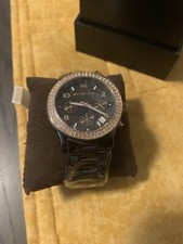 Michael Kors MK 5517 Wrist ceramic brown Women Needs Battery NWT