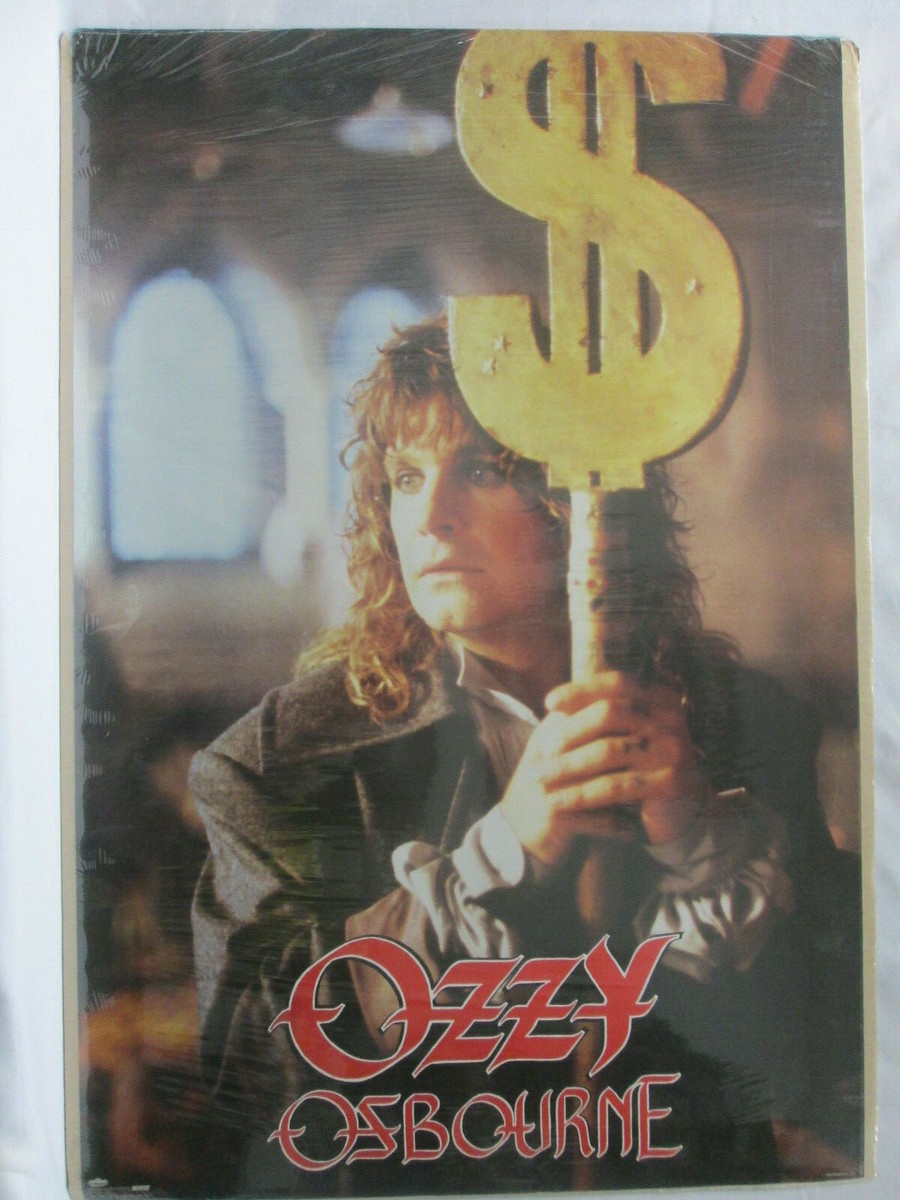 Vintage Ozzy Ozbourne 1988 Poster heavy metal artist 13090