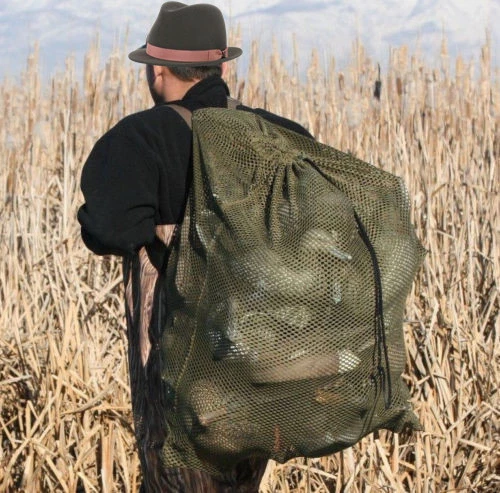 30x40" Mesh Duck Goose Decoy Bag w/ Draw String - Bird Hunting Gear Hunter Green - Image 3 of 4