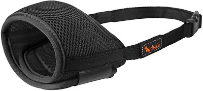 Museruola Per Cani In Rete Nylon - Taglia L Nero, Traspirante E Regolabile, Per Cani Di Taglia Media/Grande - Foto 8