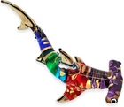 3½" L Multicolor Hammerhead Shark Figurine Blown Glass Crystal Fish Sea Animals