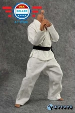 1/6 Scale white KUNG FU, JUDO OUTFIT set for 12'' Male Action Figure 