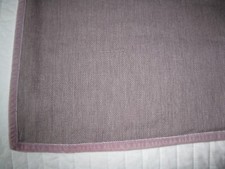 RALPH LAUREN EURO SHAM CLAUDIA LINEN WITH COTTON VELVET TRIM SLATE/PINK