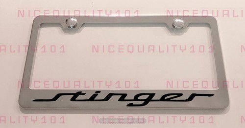 Stinger Stainless Steel Finished License Plate Frame Holder Rust Free - 第 1/1 張圖片