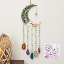Green Agate Dream Catchers with Crystal Tree of Life Gemstone Dream Catchers ...