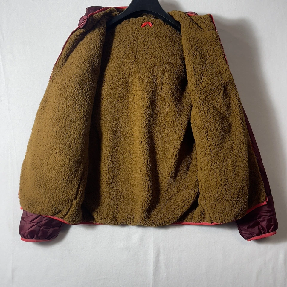 Chaqueta acolchada reversible J Crewcuts capucha borgoña adolescentes talla XL. Foto 4 de 4