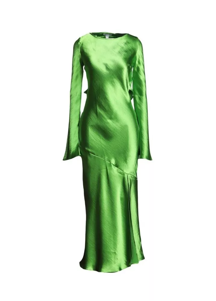 Topshop green silk deals dress