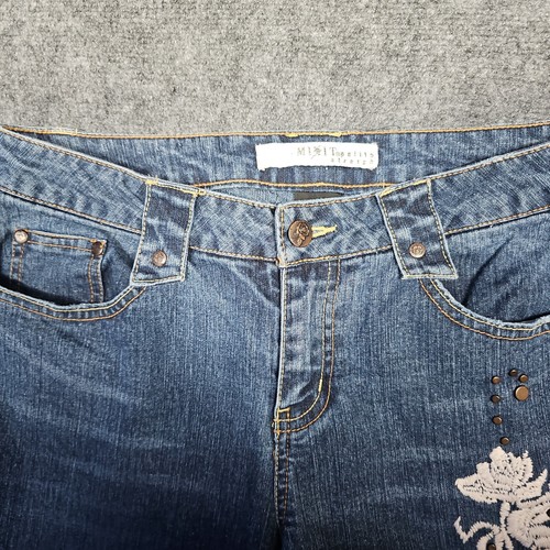 MIXIT Jeans Women's Size Petite 10P embrodery Flare Boot 31 x 30 - Picture 8 of 9