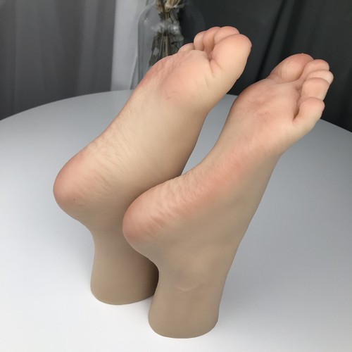 Silicone Foot Children Foot Model 18cm/7in Girl's Feet Model Shoes Socks - Picture 9 of 13
