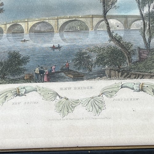 Antique Framed Tombleson & Co. Hand Colored Engraving Prints Set of 4 - Picture 7 of 10