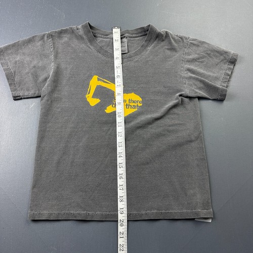 Caterpillar CAT Boys Small T-Shirt Gray Been There Dug That Excavator Graphic - Picture 4 of 9