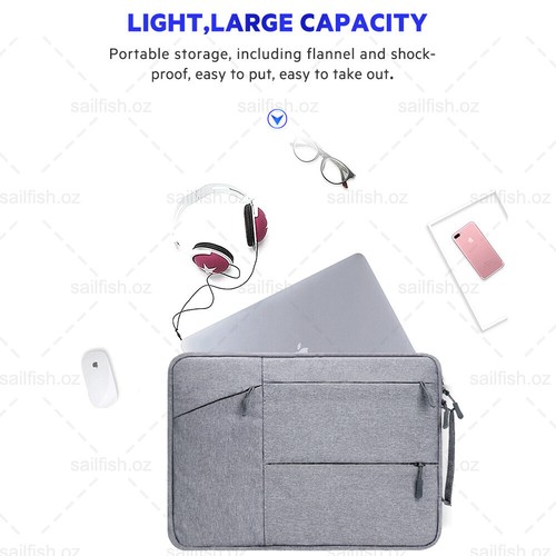Laptop Sleeve Travel Bag Carry Case For MacBook Air Pro 15.6"-16"Lenovo Dell AU - Picture 7 of 21