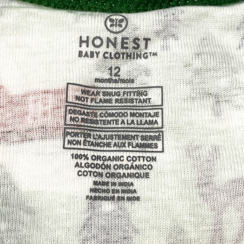 Honest Baby Boys Size 12M Long Sleeve Footed Pajama Christmas Green - Picture 5 of 7