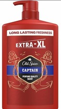 Old Spice Captain Shower Gel Men 3-in-1 Mens Shampoo Body Hair Face Wash 1000ml 7.04 per litre