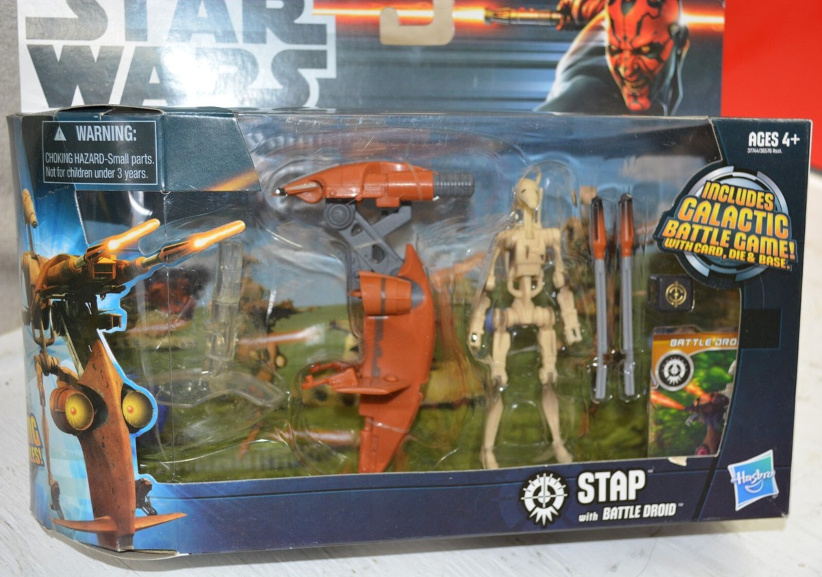 Hasbro Star Wars Clone Wars STAP With Battle Droid | eBay