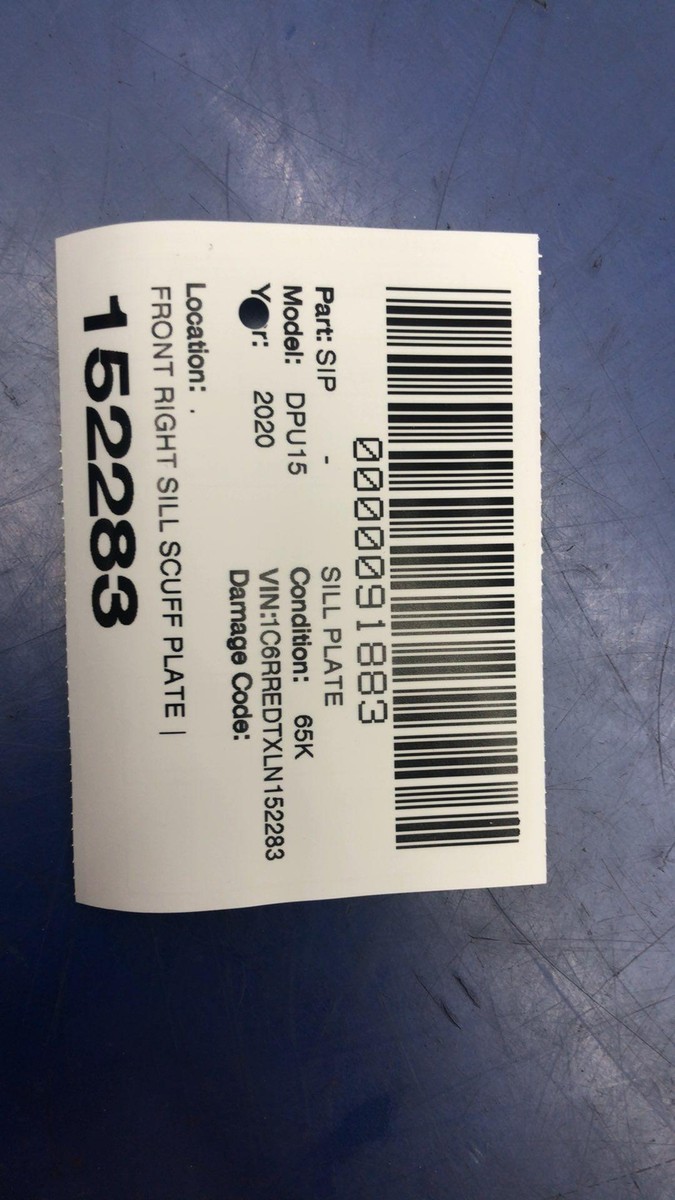 2セット 2019-2023 RAM 1500 OEM FRONT RIGHT SILL SCUFF PLATE | BLACK